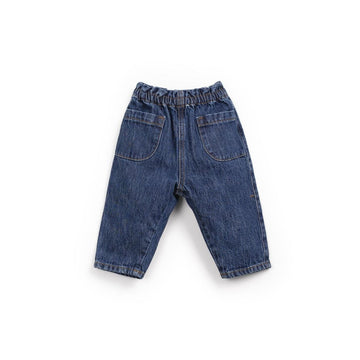 Jeansbroek met zakken - Denim